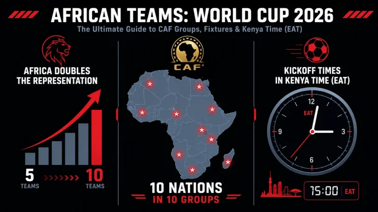 African Teams in World Cup 2026 Guide — CAF Teams, Groups and Kenya Time