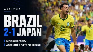 Brazil 2-1 Japan