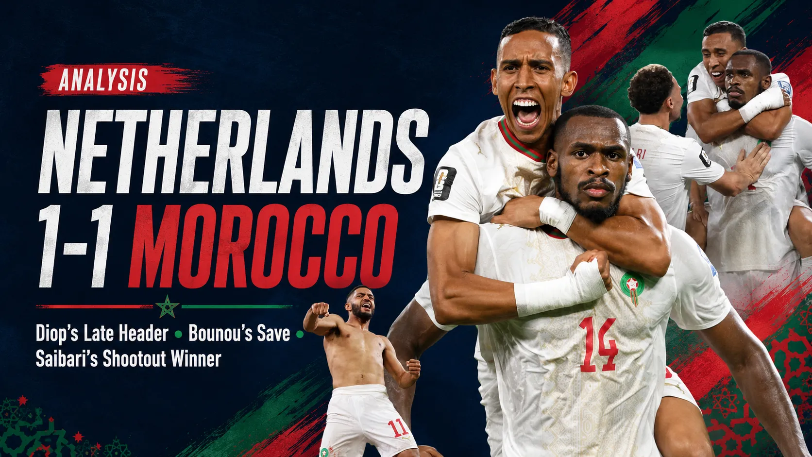 Netherlands 1-1 Morocco