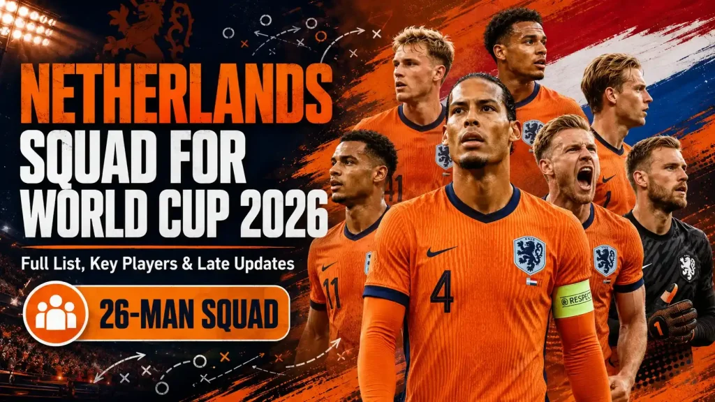 Netherlands Squad for World Cup 2026