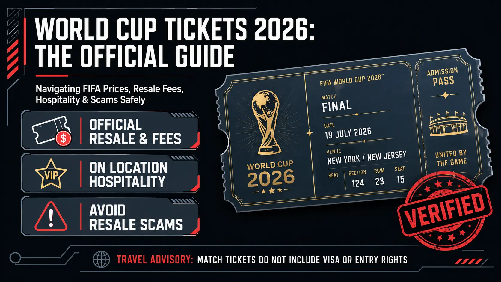 World Cup Tickets 2026 FIFA Prices, Resale Fees, Ticket Errors and Hospitality Guide