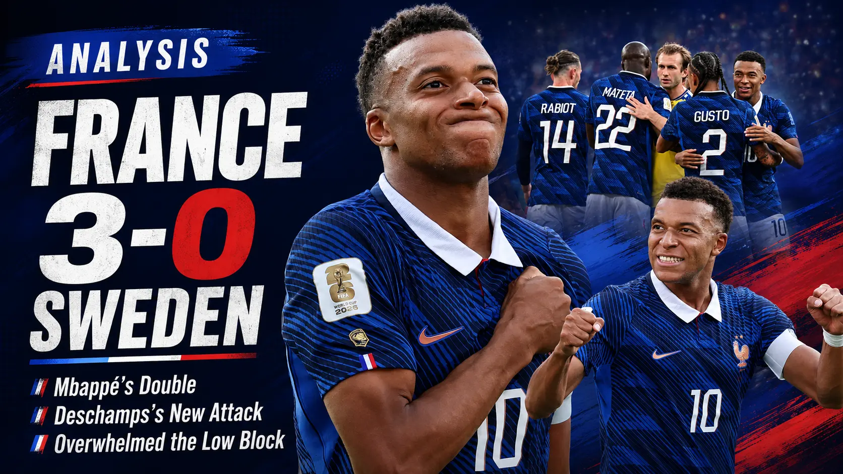 France 3-0 Sweden